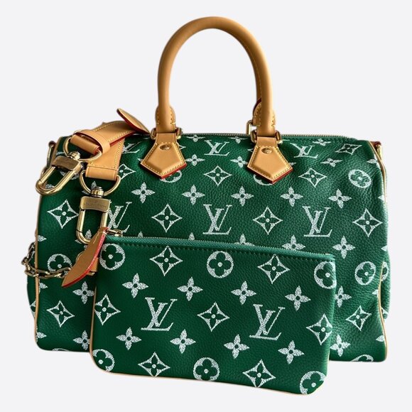 Louis Vuitton Green Monogram P9 Speedy 25 - Picture 1 of 7
